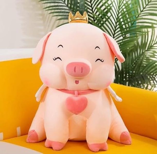 SCOOBA Crown Pig Soft Toys for Kids Babies (Crown Pig 40cm)