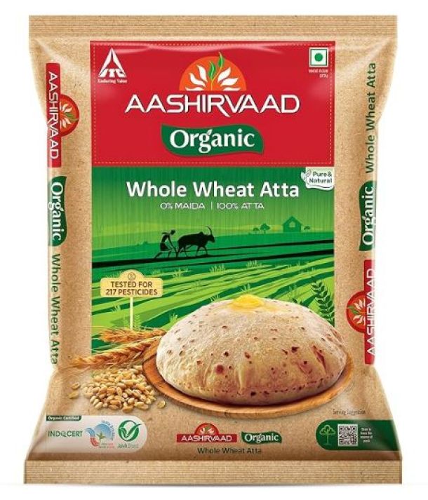 Nature's Superfoods Aashirvaad Organic Atta, 1 Kg