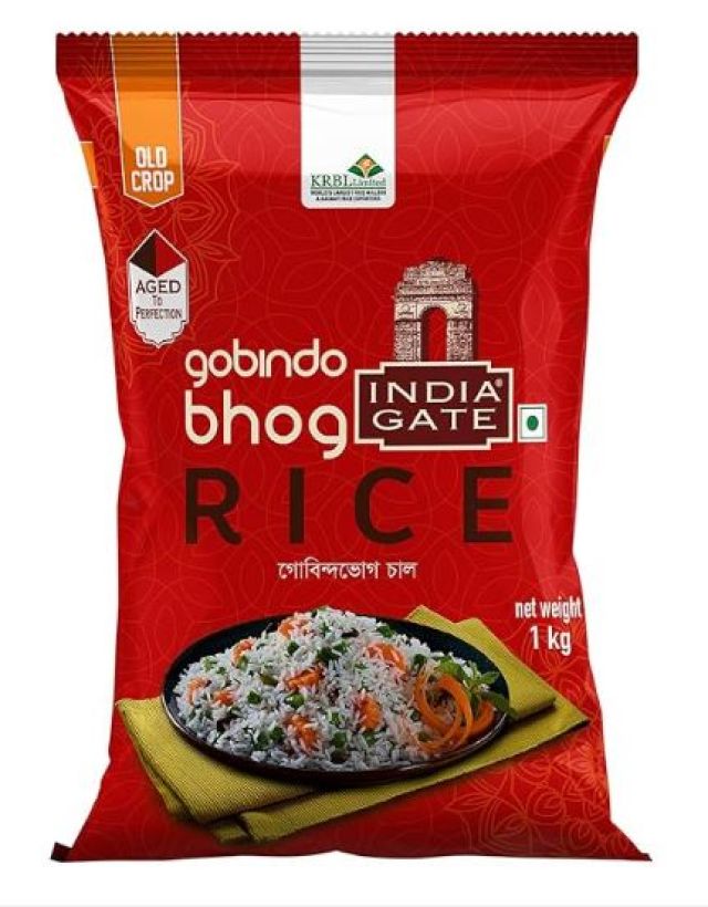 India Gate Raw and Aged Gobindo bhog Rice 1kg