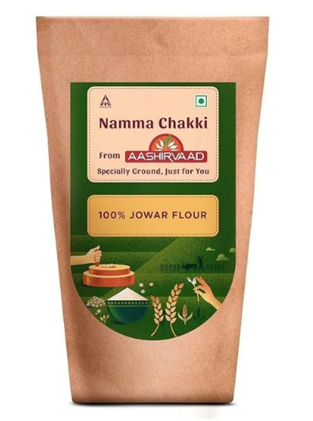 Aashirvaad Namma Chakki, 1kg pack,100% Jowar Flour | Specially ground after order