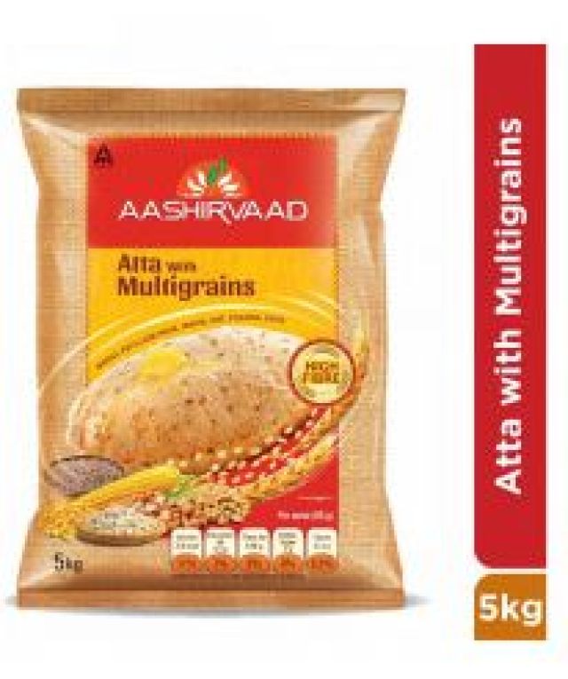 Aashirvaad Atta With Multigrains (5.00) kg bag